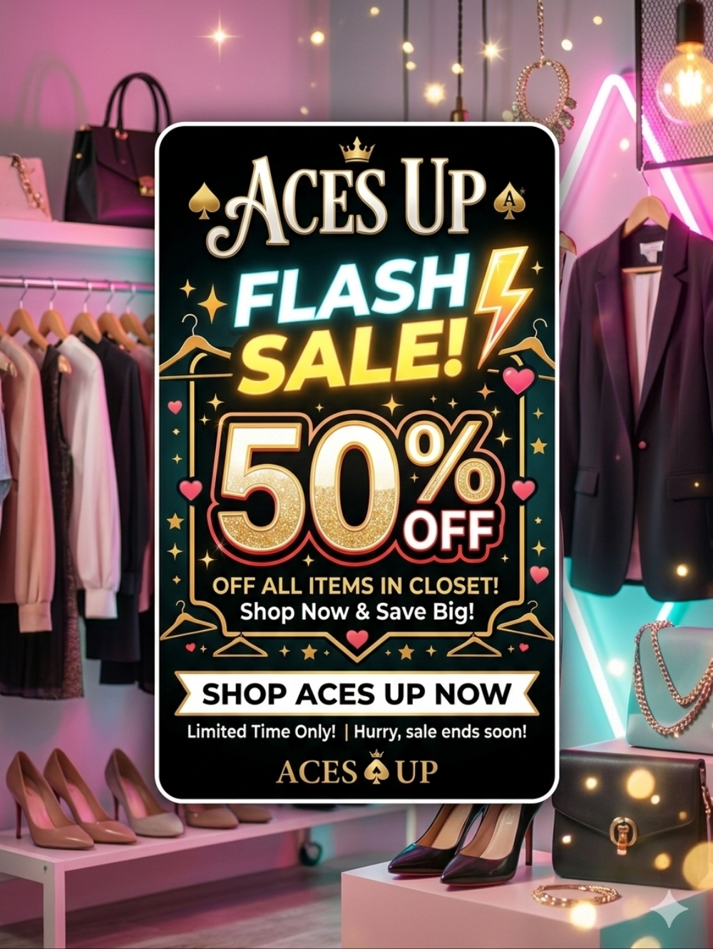 FLASH SALE For The Next 24 Hours The Entire Closet Is 50% Off